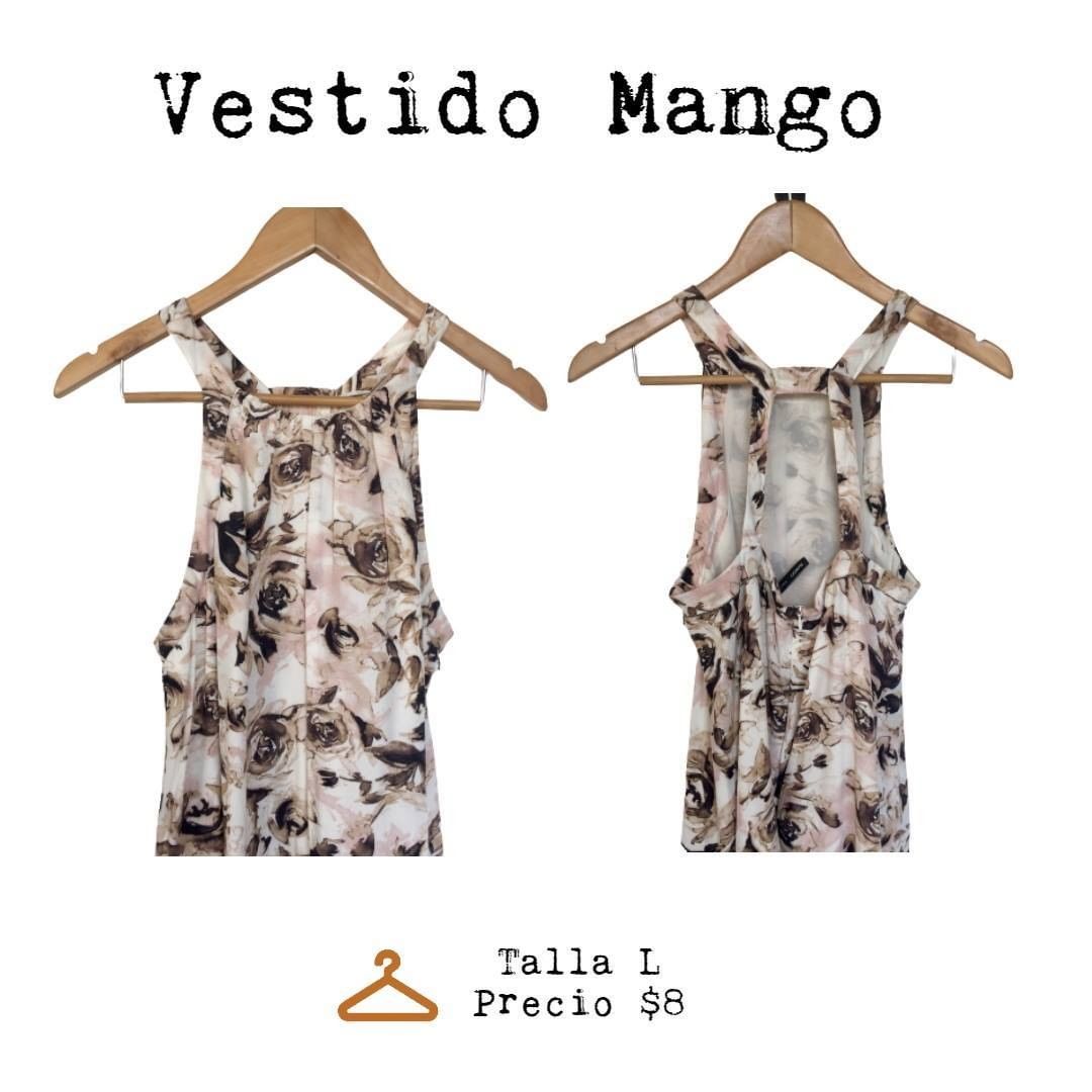 Photo by Batista Preloved Clothing on August 01, 2020. La imagen puede contener: texto que dice "Vestido Mango Talla L Precio $8 $8".